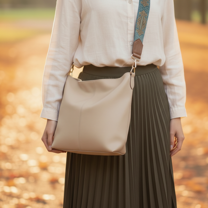 Chelsey's Vintage Charm | Leather Shoulder Bag