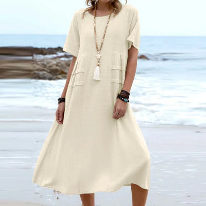 Benthe - Beach dress in linen