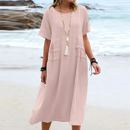 Benthe - Beach dress in linen