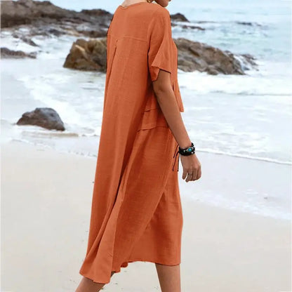 Benthe - Beach dress in linen