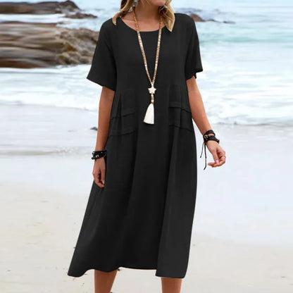 Benthe - Beach dress in linen