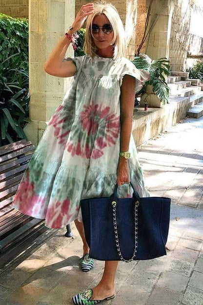 Billie - Soft dress with A-line print
