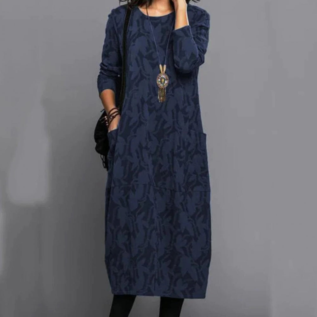 LP | Casual long-sleeved midi dress