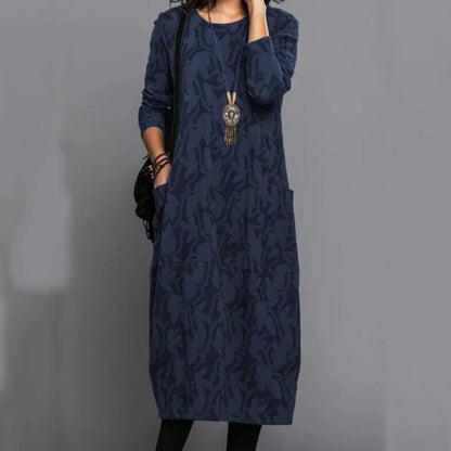 LP | Casual long-sleeved midi dress