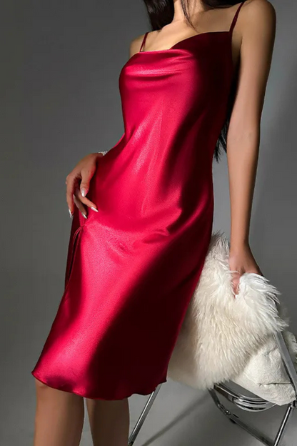 Brienne | Sexy silk slit nightdress