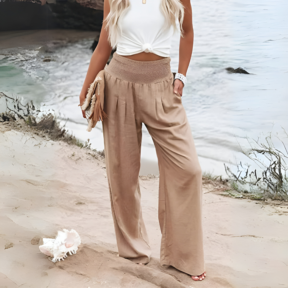Emma - Elegant mid-rise pants