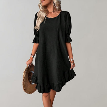 LP | Casual dress with puff sleeves
