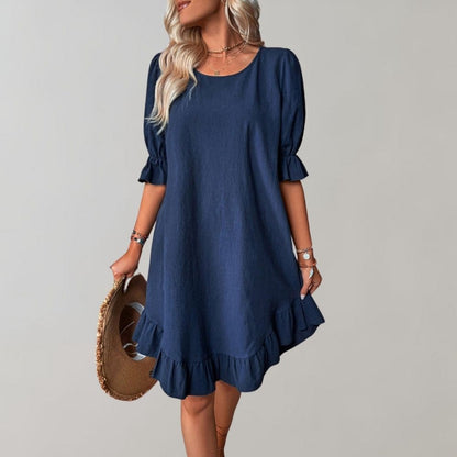 LP | Casual dress with puff sleeves
