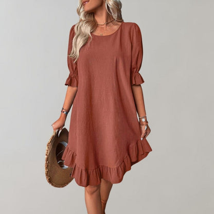 LP | Casual dress with puff sleeves