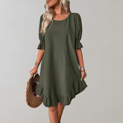 LP | Casual dress with puff sleeves
