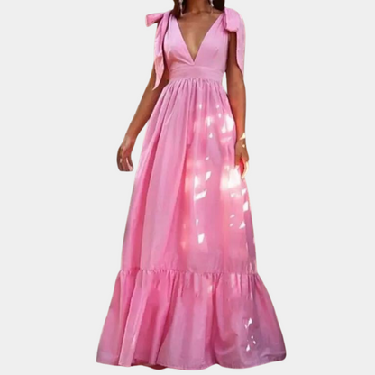 Mc | Elegant women's dress with bows