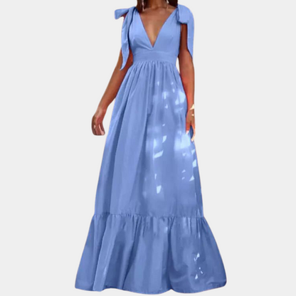 Mc | Elegant women's dress with bows