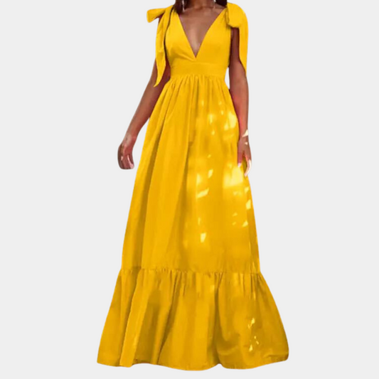 Mc | Elegant women's dress with bows