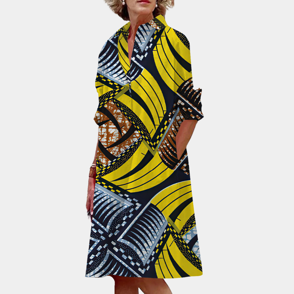 Mc | Women's trendy midi dress with print