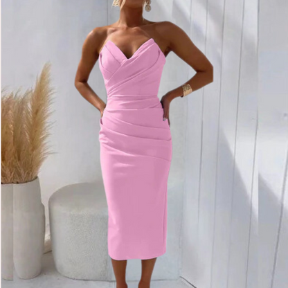 LP | Elegant strapless summer dress