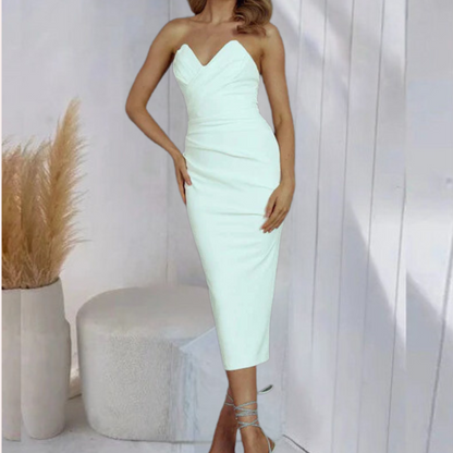 LP | Elegant strapless summer dress