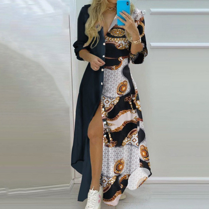 LP | Creative dress with modern newspaper print