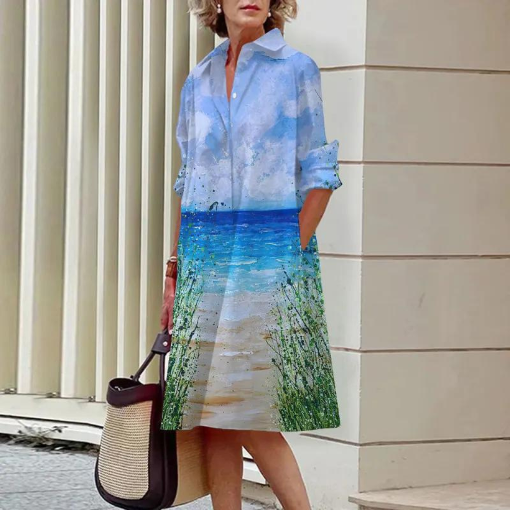 LP | Cheerful summer dress with watercolor print