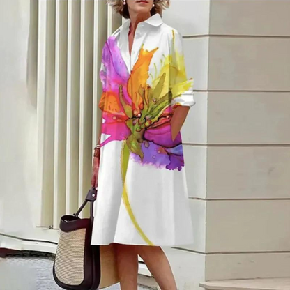 LP | Cheerful summer dress with watercolor print