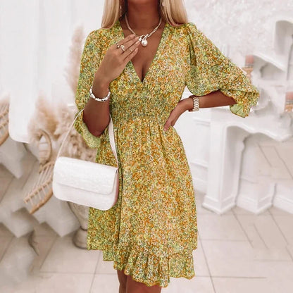 LP | boho print summer dress and sweater for women