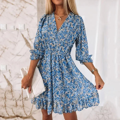 LP | boho print summer dress and sweater for women
