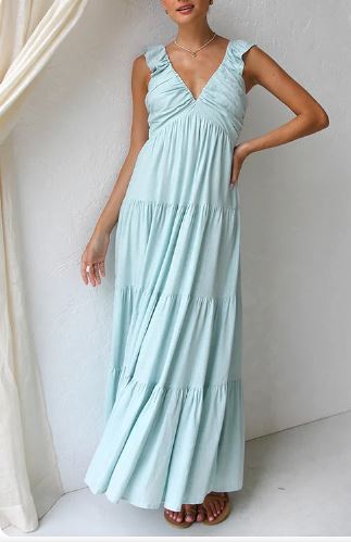 LP | Long dress with ruffles