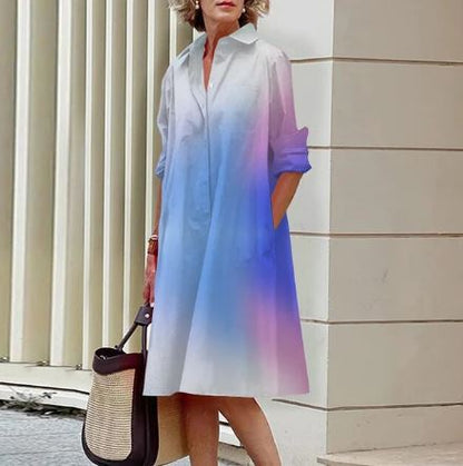 Mc | Women's dress with striped shirt