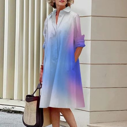 Mc | Women's dress with striped shirt