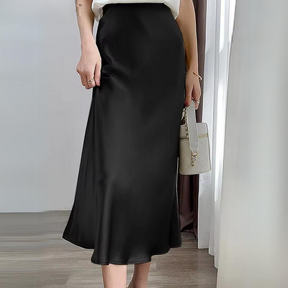 Cecilia - Casual satin evening skirt