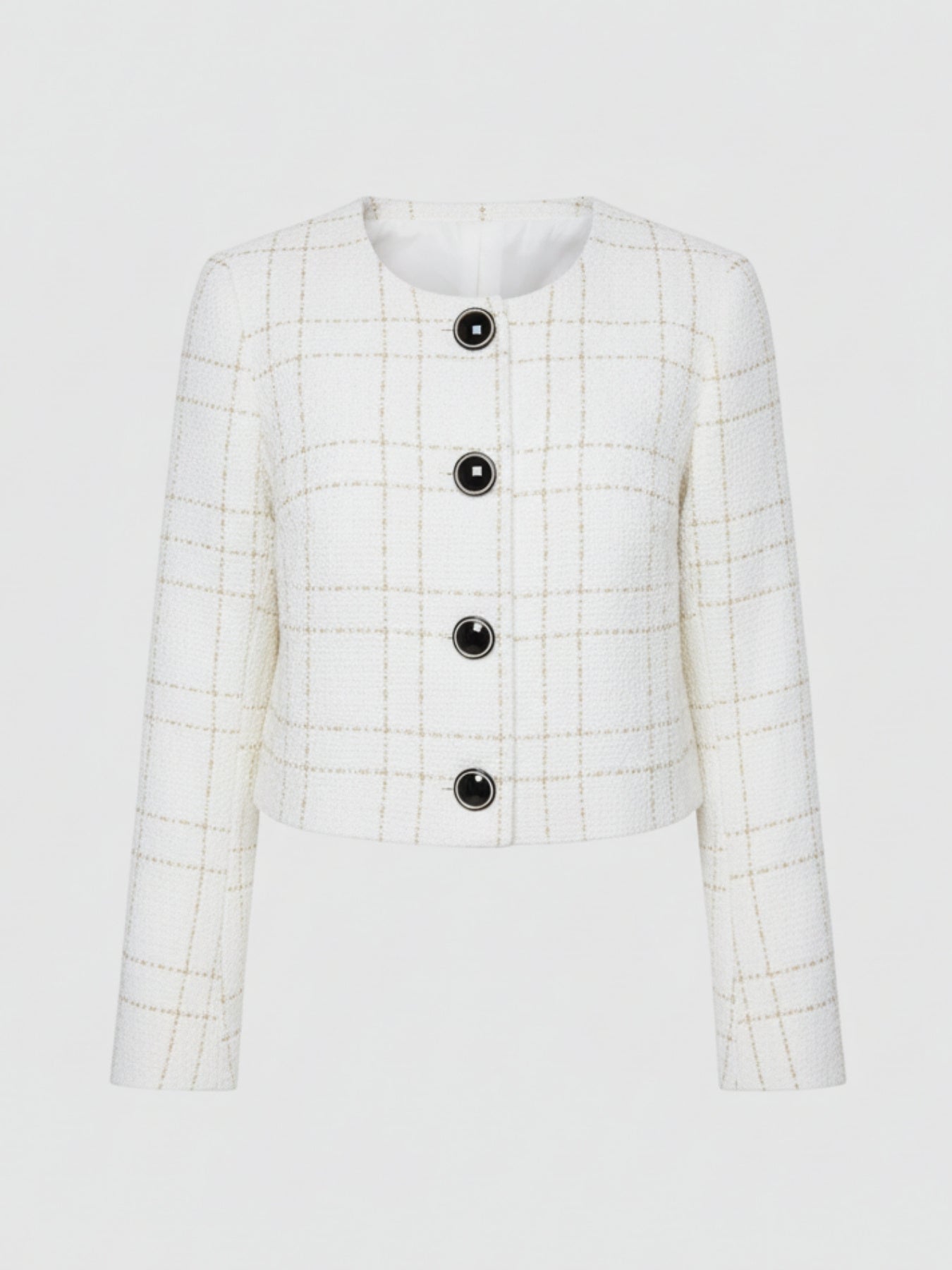 Célestine | Women's Checkered Jacket with Buttons Chic and Comfortable