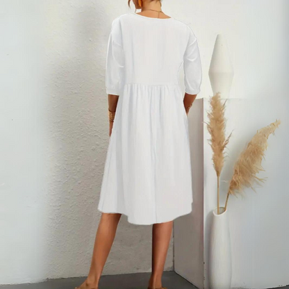 Clara - Elegant dress with lantern sleeves