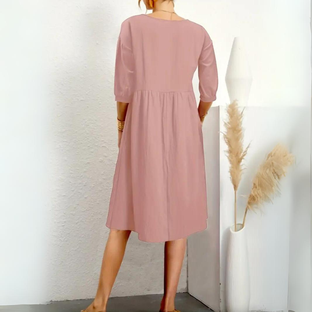 Clara - Elegant dress with lantern sleeves