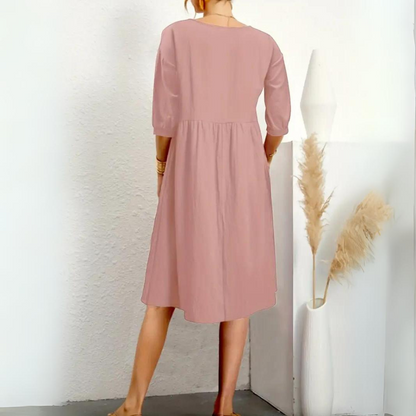 Clara - Elegant dress with lantern sleeves