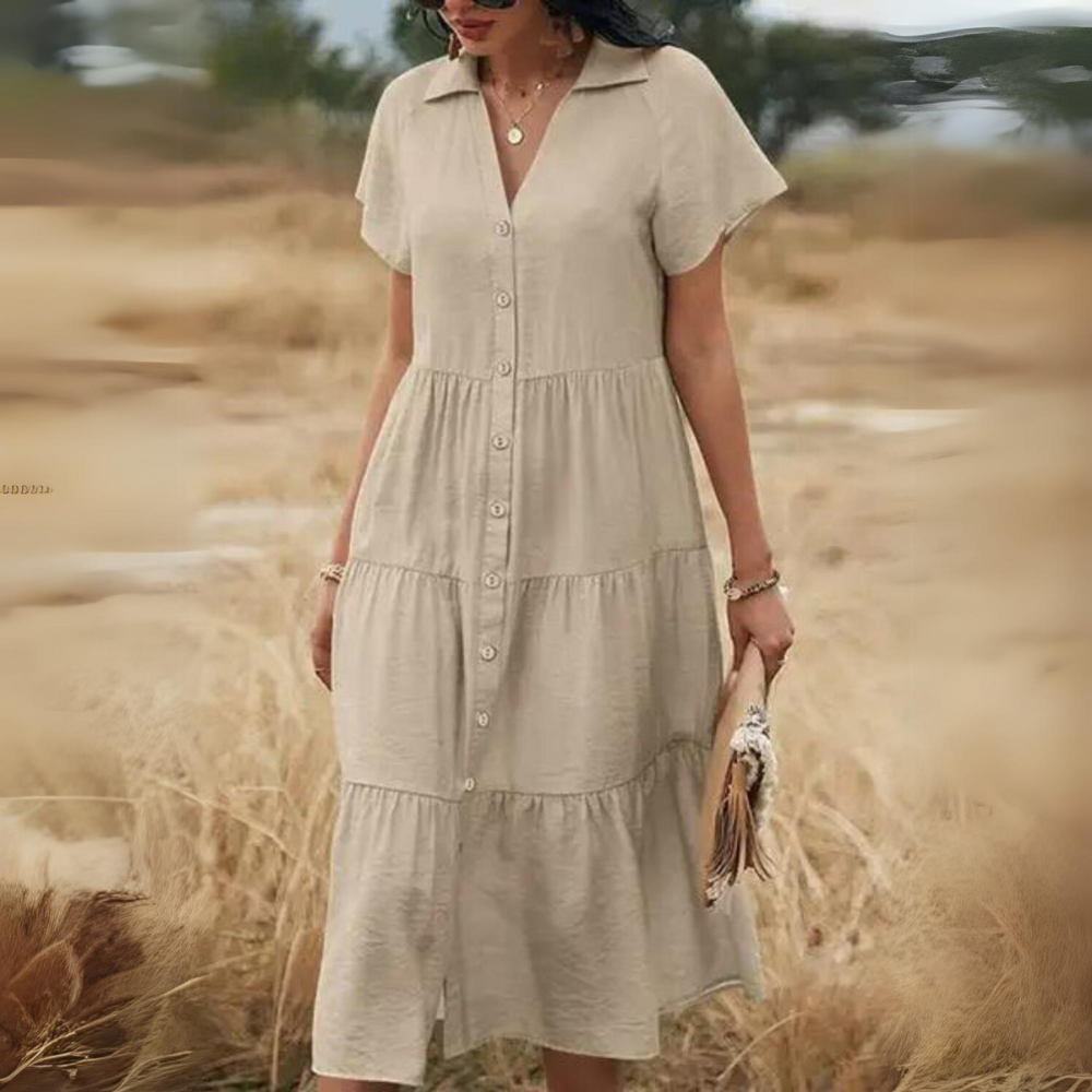 LP | Luxury dress with buttons