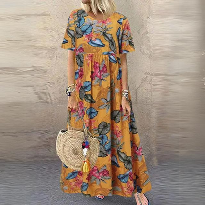 Mc | Elegant dress with round neckline