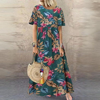 Mc | Elegant dress with round neckline