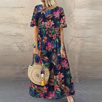 Mc | Elegant dress with round neckline