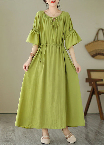 LP | Cute Pink Tie Waist Vacation Maxi Dresses Summer