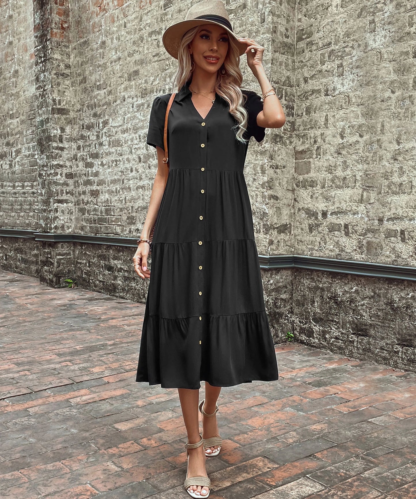 LP | Dress with Elegant Buttons