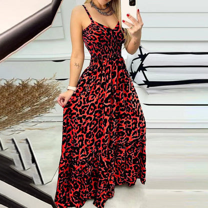 Mc | Leopard print long dress