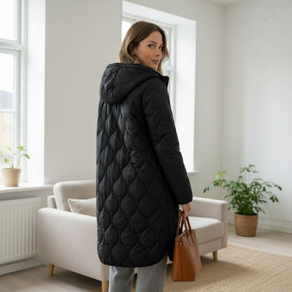Danielle | Women's Patterned Parka with Hood Chic and Comfortable