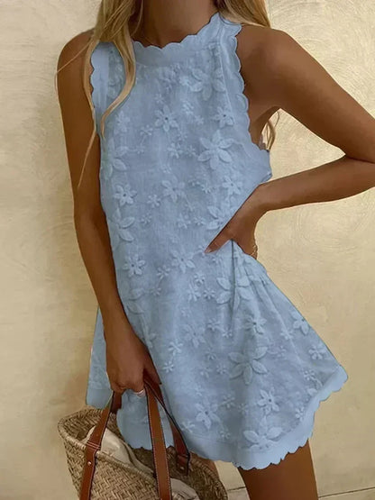 LP | casual sleeveless lace dress for women