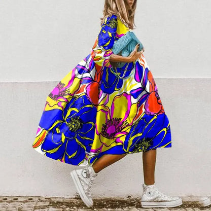 LP | Elegant printed beach dress