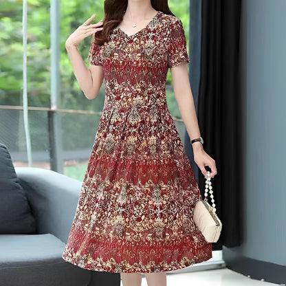 LP | Vintage-style floral print dress