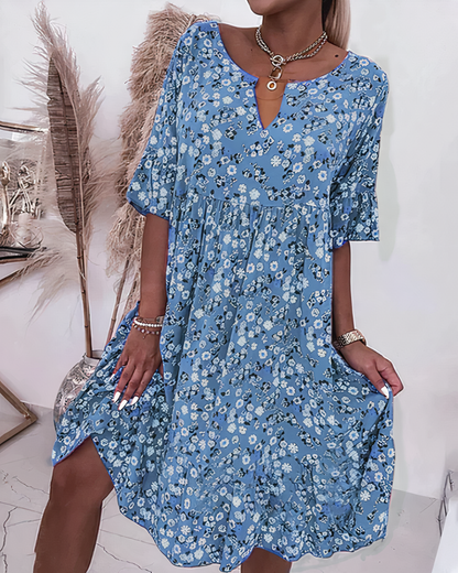 LP | Half Sleeve Floral Dress