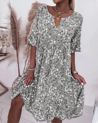 LP | Half Sleeve Floral Dress