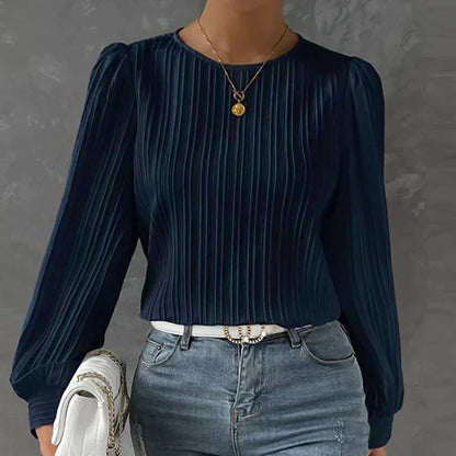 Women's pleated blouse