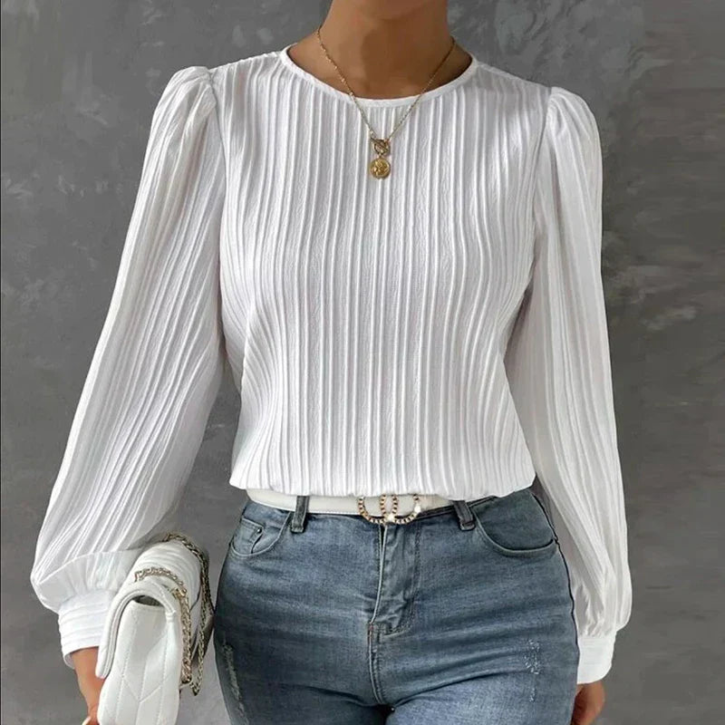 Women's pleated blouse