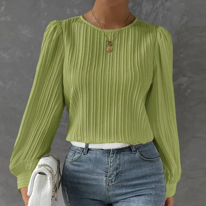 Women's pleated blouse