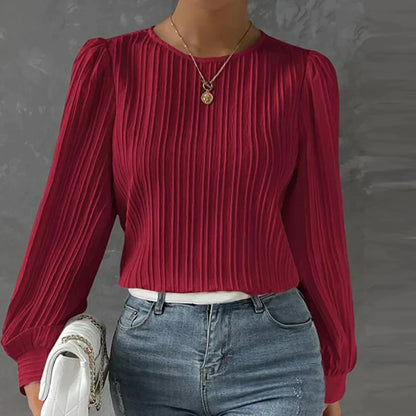 Women's pleated blouse